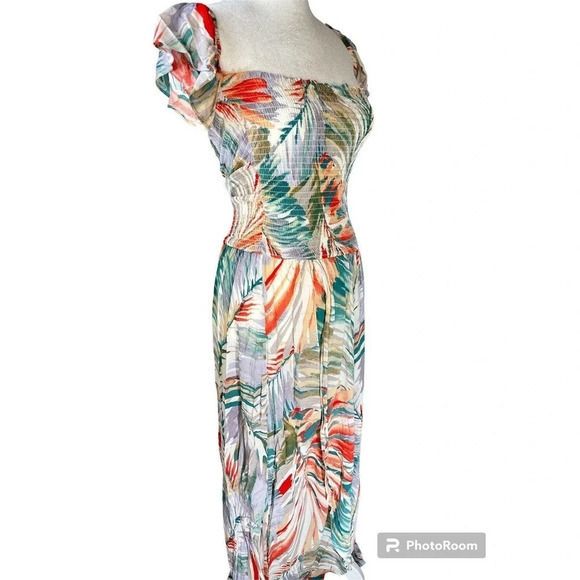 On The Road Dress Spring Summer Size‎ L. NWT Floral - Picture 1 of 7